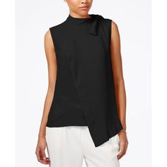 Rachel Rachel Roy Mock Neck Asymmetrical Top Solid Asymmetrical Hem Top For Work, Casual Asymmetrical Hem Tops For Office, Modern Asymmetrical Solid Color Tops, Asymmetrical Top For Office, Modern Top With Asymmetrical Neckline For Fall, Elegant Fall Top With Asymmetrical Hem, Elegant Tops With Asymmetrical Hem For Fall, Modern Fall Tops With Asymmetrical Neckline, Asymmetrical Solid Color Office Tops