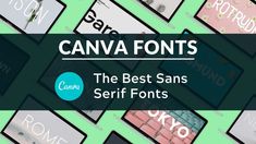 the best sans serif font from canva font