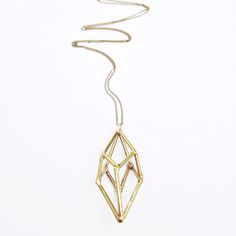 Brass Geometric Prism Necklace by theresekuempel on Etsy https://www.etsy.com/listing/238777423/brass-geometric-prism-necklace Electroformed Brass Necklace As A Gift, Handmade Geometric Brass Jewelry, Gold Geometric Brass Jewelry, Faceted Metal Necklace For Gifts, Faceted Metal Necklace For Gift, Unique Gold Faceted Necklaces, Gold Geometric Metal Necklace, Prism Necklace, Lost Wax Casting