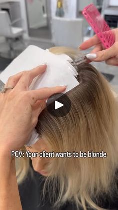 319K views · 13K reactions | Try papers- trust me you wont be disappointed ;)
P L A C E M E N T  M A T T E R S
This placement section with a middle part. 
Starting in the back of the head take your weave. 
Take a small pie section off the middle part. Clip away. And weave. 
Pivoting off the middle part continue taking small pie sections as your move to the front of the hairline.
Repeat on the other side! 
•
•
Using @mastersofbalayage NOVA Lightener 
@brazilianbondbuilder for protection 
@itsawrap_us for the papers
@framar brush 🤌🏻 
•
•
#mastersofbalayage #papers #blonde #haireducation #hairinspo #beautylaunchpad #hairpainters #behindthechair #brazilianbondbuilder #b3 | Extension + Balayage Edu Creative Colour, Middle Part, Middle Parts