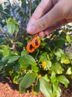 Papaya earrings All items are handmade by me <3 Handmade Artisan Orange Earrings, Handmade Orange Dangle Earrings, Handmade Unique Orange Earrings, Unique Handmade Orange Earrings, Handmade Orange Earrings For Everyday, Handmade Orange Everyday Earrings, Everyday Handmade Orange Earrings, Unique Handmade Everyday Earrings, Handmade Dangle Plug Earrings For Everyday