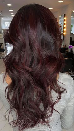 9000+ hair styles, long hair styles, hair color, Trendy and Unique Hairstyle --- Wedding Hair, Girl Hair Woman Red Balayage Hair, Brown Hair Inspo, Dark Red Hair, Dark Hair With Highlights