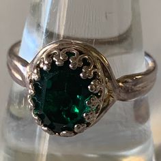 Ring Emerald Green Oval Crystal Size: Adjustable Nwot Handmade Antique Urn, Green Oval, Ring Emerald, Womens Jewelry Rings, Wedding Stuff, Emerald Green, Emerald, Women Jewelry, Crystals