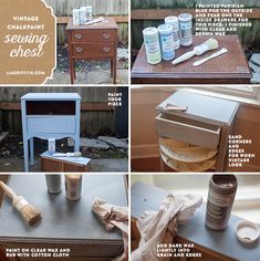 the instructions for painting furniture with chalk paint