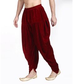 Stretchable velvet dhoti for Indian ethnic wear like sherwani, kurta , etc. Material: velvet Colour : Marron and red and mention if need to be customise in some particular colour Dhoti size : free size Pattern type : predrape (Solid) Waist band : elastic (fits all size ) Care: dry clean purpose only Customise available Traditional Harem Pants With Festive Drape, Fitted Bottoms With Traditional Drape For Navratri, Festive Harem Bottoms For Navratri, Dabka Embellished Bottoms For Diwali, Festive Bollywood Style Harem Pants, Festive Diwali Bottoms With Dabka Embroidery, Festive Dabka Bottoms For Festivals, Bollywood Style Harem Bottoms For Navratri, Bollywood Style Harem Pants For Navratri Festival