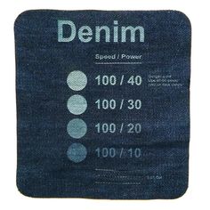 the denim label shows how many different colors are used