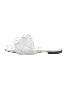 Bottega Veneta Leather SlidesWhiteIntrecciato WeaveCrossover StrapsDesigner Fit: Sandals by Bottega Veneta typically run a half size small.Unfortunately, due to restrictions, this item may not be eligible for shipping in all areas. White Bottega Veneta Shoes, Bottega Veneta Intrecciato, Cartier Jewelry, Belt Shop, Saint Laurent Bag, Leather Slides, Louboutin Shoes, Shirt Accessories, Christian Louboutin Shoes