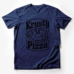 Krusty Pizza Graphic T-Shirt, Fun Novelty Foodie Tee, Quirky Fast Food Lover Gift, Unisex Casual Top Male T-Shirt Custom graphic T-Shirt.Customize your color Grunge Crew Neck T-shirt With Funny Print, Streetwear Tops, Street Wear Urban, Casual Summer Shirts, Friends Shirt, Art Shirts, Pride Shirts, Male T Shirt, Shirts With Sayings