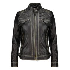 PRICES MAY VARY. ✔Crafted Elegance: Looking for a jacket crafted with care? Our soft women's leather jacket is meticulously crafted from lambskin leather outer shell, and quilted inner lining, decorative diamond design on the shoulder with cuffs sleeves, that provide a naturally beautiful look, becoming a timeless addition to your collection. ✔Iconic Durability: Get womens genuine leather jacket, that stays stylish no matter the trend changes. It has handy outer pockets, keep essentials secure w Racer Leather Jacket, Cafe Racer Leather Jacket, Leather Jacket Women, Racer Jacket, Lambskin Leather Jacket, Real Leather Jacket, Custom Jacket, Original Fashion, Genuine Leather Jackets