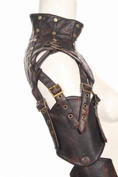 If you want to look like a badass, get this accessory! You can't help but feel like a warrior in this leather arm harness. . Strap up your fashion to another level. Fantasy Harness, Adjustable Harness For Festival, Ren Faire Leather Armor, Edgy Adjustable Strapped Harness, Adjustable Belt Harness For Cosplay, Adjustable Edgy Harness For Cosplay, Zombie Oc, Adjustable Leather Harness With Belt, Fitted Leather Harness With Belt