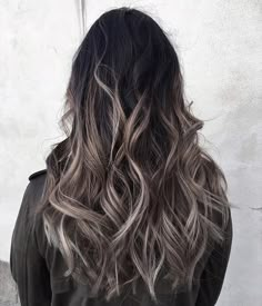 Grey Ombre Hair, Human Hair Color, Ombre Hair Color, Hair Color Balayage, Hair Coloring, Hair Inspiration Color, Hair Colours, Brown Hair Colors, Hair Dos