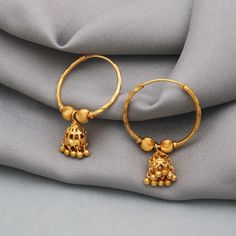 Discover the allure of Handmade Gold Jewelry at https://morvijewels.etsy.com/   Get a dazzling 25% off on all our 22k and 18k gold pieces. Don't miss out on this limited-time offer. Shop now and embrace the radiance of gold!Pure Handmade Beautiful yellow gold Hoop Bali earrings  Gold Purity- 22k yellow Gold Full Length - 3.5 cm Full Width - 2.1 cm Inner Diameter - 1.9 cm Weight: 3.42 grams approx Click here  https://morvijewels.etsy.com/    to get more discount and offers Happy to take wholesale Round Tilla Earrings For Puja, 22k Gold Danglers With Cutdana, 22k Gold Cutdana Danglers, Temple Jewelry Round Hoop Earrings For Celebration, Temple Jewelry Style Round Hoop Earrings For Celebration, Temple Jewelry Style Intricate Dangle Hoop Earrings, Heavy Temple Jewelry Hoop Earrings, Traditional Hoop Earrings With Latkans For Festive, Festive Hoop Earrings With Intricate Design