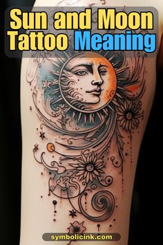 Sun and Moon Tattoo Meaning Sun And Moon Astrology Tattoo, Sun And Moon Quote Tattoo, Sun And Moon Drawing People, Sun Moon And Stars Tattoo Meaning, Live By The Sun Love By The Moon Tattoo, Sun And Moon Tattoo Ideas