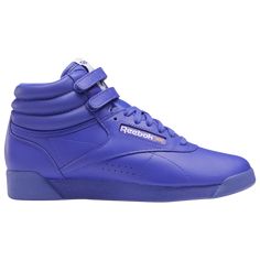 Reebok Freestyle Hi | Champs Sports High Top Reebok, Reebok Freestyle Hi Outfit 80s, Pink Lace-up High-top Sports Sneakers, Lavender High-top Sneakers For Streetwear, Purple Lace-up High-top Sneakers For Streetwear, Sporty Purple High-top Synthetic Sneakers, Reebok Outfit, Reebok Retro, Reebok Freestyle