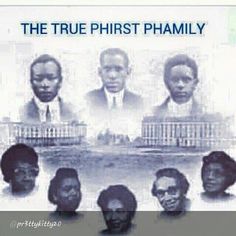 an advertisement for the first pharmy, featuring black people in suits and ties