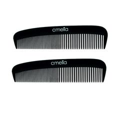 Amelia Beauty 5in Black Pocket Purse Styling Comb, Multi Pack of 2 Combs. Made in USA. Professional Grade Black Plastic Comb For All Hair Types and Ages. Smooth and Comfortable Seamless Design is Gentile on Hair and Does Pull or Damage Hair. Easily Detangles and Styles, Portable Everyday Comb, Salon Barber Shop Black Pocket Hair Styling Tool. Wet or Dry Use, Dimensions 5" x 1.25" with Medium and Fine Tooth Comb. Peine de plstico para el cabello Size: 5". Parting Hair, Fine Tooth Comb, Pocket Comb, Hair Styling Tool, Back Combing, Tangled Hair, Styling Comb, Lost Hair, Dull Hair