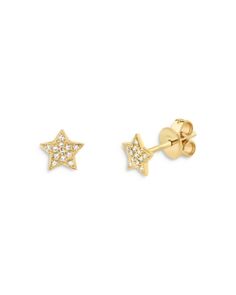 Moon & Meadow 14K Yellow Gold Diamond Star Stud Earrings - 100% Exclusive Yellow Gold Star Earrings, Moon Jewellery, Star Stud Earrings, Star Earrings Stud, Diamond Star, Exclusive Jewelry, Star Studs, Yellow Diamond, Gift Accessories