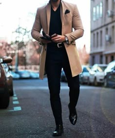 Tan Coat, Mens Fashion Edgy, Mens Fashion Smart, Mens Fashion Rugged, Peacoats, Hipster Mens Fashion, Best Mens Fashion, Mens Fashion Classy