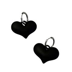 Black Heart Pendant Earrings Get ready to add a touch of elegance and style to your outfit with our Black Heart Pendant Earrings. These finely-crafted earrings feature a stunning black heart pendant that will catch everyone's attention. Perfect for any occasion, these earrings are a must-have for any fashion-forward individual. Earrings Men, Platform Mary Janes, Your Outfit, Boots And Sneakers, Black Heart, Earrings Collection, Kawaii Fashion, Pendant Earrings, Get Ready