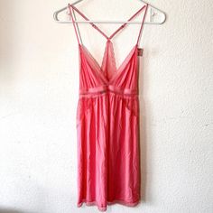 Victoria's Secret Babydoll Slip Dress Pink Size Small Brand New With Tags, No Flaws Coquette Nightgown With Built-in Bra, Sheer V-neck Sleepwear For Sleepovers, Victoria's Secret Sleeveless Sleepwear With Built-in Bra, Pink Camisole For Nightwear, Coquette V-neck Nightgown For Bedtime, Feminine Sheer Sleepwear For Bedtime, Coquette Nightgown For Bedtime In Summer, Summer Coquette Nightgown For Bedtime, Coquette Summer Nightgown For Bedtime