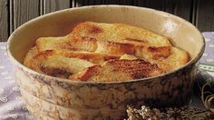 some bread is in a bowl on a table