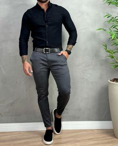 Mens Clothing Formal, Mens Church Outfit Casual, Men’s Church Outfit, Mens Clothing Styles Formal Casual Style, Mens Stylish Outfits, Outfit Formal Hombre, Church Outfit Men, Black Shirt Outfit Men, Formal Dresses For Men