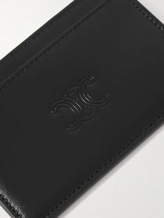 You can't go wrong with CELINE HOMME's 'Triomphe' cardholder. It's been crafted in Italy from smooth black leather and has an assortment of slots for your most-used cards. Leather Cardholder, Card Holder Leather, Mr Porter, Embossed Leather, Slots, Porter, Card Holder, Black Leather, In Italy