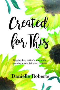 a book cover with sunflowers and the title created for this by danielle roberts