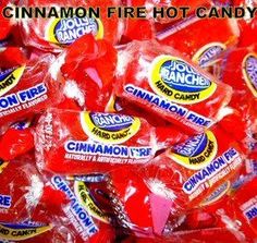 there is a pile of cinnamon fire hot candy