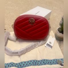 Tory Burch Red Camera Bag Brand New With Tags, Dust Bag And Box Color: Red Retail Price: $448 Tory Burch Camera Bag, Red Camera, Tory Burch Bags, Tory Burch Bag, Box Color, Bag Brand, Women Accessories Bags, Camera Bag, Tory Burch