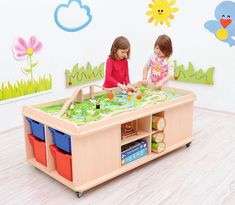 Speelmeubel / Opbergmeubel Groot Kids Play Corner, Play Therapy Room, Ikea Makeover, Indoor Playroom, Kids Toy Organization, Indoor Play Areas, Classroom Storage, Childcare Center, Play Table