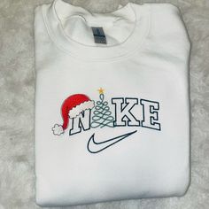 Christmas Sweatshirt Ideas, Nike Cropped Hoodie, Aesthetic 2024, Cute Nike Outfits, Nordstrom Women, Embroidered Christmas, Fleece Quarter Zip, Tie Dye Sweater, North Face Hoodie