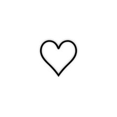 the outline of a heart is shown in black on a white background, and it appears to be cut out into smaller shapes