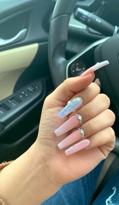 Coffin Nail Designs 2023, Nude Acrylic Nails Coffin, Long Nude Acrylic Nails, Nude Acrylic Nails, Bad Nails, Coffin Nail Designs, Nail Goals, Nagel Tips, Nails Aesthetic