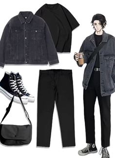 Outfit Inspiration Men, Outfit Ideas Streetwear, Men Outfit Ideas, Korean Street Fashion Men, Kpop Fashion Men, Guys Fashion Casual, Mens Smart Casual Outfits, Streetwear Inspiration, Trendy Boy Outfits