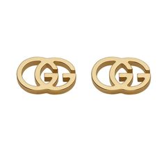 From Gucci, these GG Tissue Collection 18k yellow gold stud earrings feature two interlocking G's. Made in Italy. Gucci Earrings, Jewelry Education, Jewelry Design Inspiration, Gucci Jewelry, Stud Jewelry, Fine Jewelry Designers, Rose Gold Jewelry, Online Jewelry Store, Rose Gold Earrings