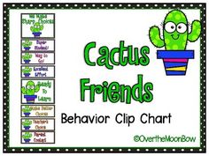 the behavior clip chart for cactus friends