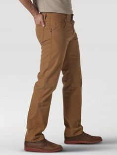 Canvas Pants Mens, Brown Straight Bottoms With Relaxed Fit, Brown Straight Bottoms With Five Pockets, Casual Brown Bottoms With Standard Cut Leg, Casual Brown Regular Fit Pants, Brown Relaxed Fit Straight Bottoms, Brown Straight Relaxed Fit Bottoms, Cheap Men's Relaxed Fit Work Pants, Cheap Men's Outdoor Work Pants