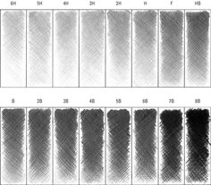 the different shades of black and white ink are shown in this chart, which shows how many