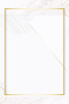 a white and gold square frame on a marble background with an abstract design in the middle