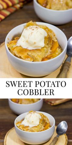 this sweet potato cobbler is so easy to make