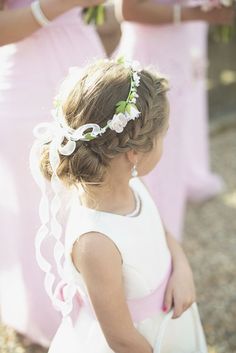 Flower Girl Updo, Flower Girl Wedding Hair, Girls Updo, Multicultural Wedding, Bridesmaid Hair Down