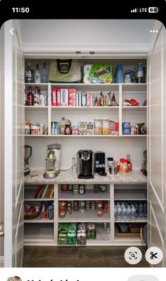 an open refrigerator with lots of food in it