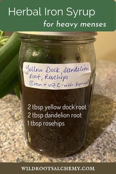 a jar filled with food sitting on top of a counter