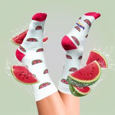 Dive into summer vibes with our Watermelon Bopsox. Made from soft, breathable combed cotton, these socks are a sweet treat for your feet. Perfect for sunny days or when you're dreaming of them. Fun Socks Aesthetic, Playful Cotton Socks For Summer, Adult Fun And Colorful Socks, Summer Socks, Funny Pattern Socks, Summer Sock, Fun Socks, Happy Socks, Fun Summer