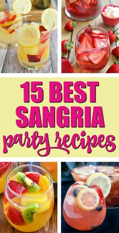 the best sangria party recipes to make for your next celebration or brunch