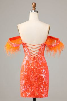 Orange Hoco Dress, Homecoming Dance, V Neck Cocktail Dress, Gothic Vintage, Trendy Girl, Dress Up Day, Short Homecoming Dress, Evening Party, Crafts For Seniors