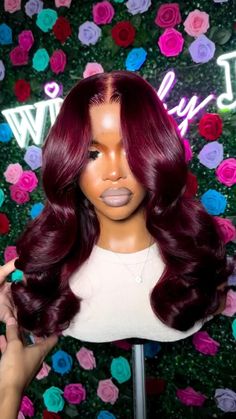 Hairstyle Secrets Revealed: Insider Tips for Flawless Looks Cherry Red Wig, Baddie Braid Hairstyles, Bun Ideas, Side Bun, Braided Hairstyles For Black Women Cornrows, Christmas Hairstyles, Burgundy Hair