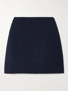 LIBEROWE + The Vanguard Vera paneled wool mini skirt Wool Mini Skirt, Sports Suit, Ski Wear, Jeans Dress, Get Dressed, Net A Porter, Women Collection, Denim Dress, Accessories Design