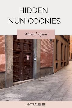 the cover of hidden nun cookies by madrid spain